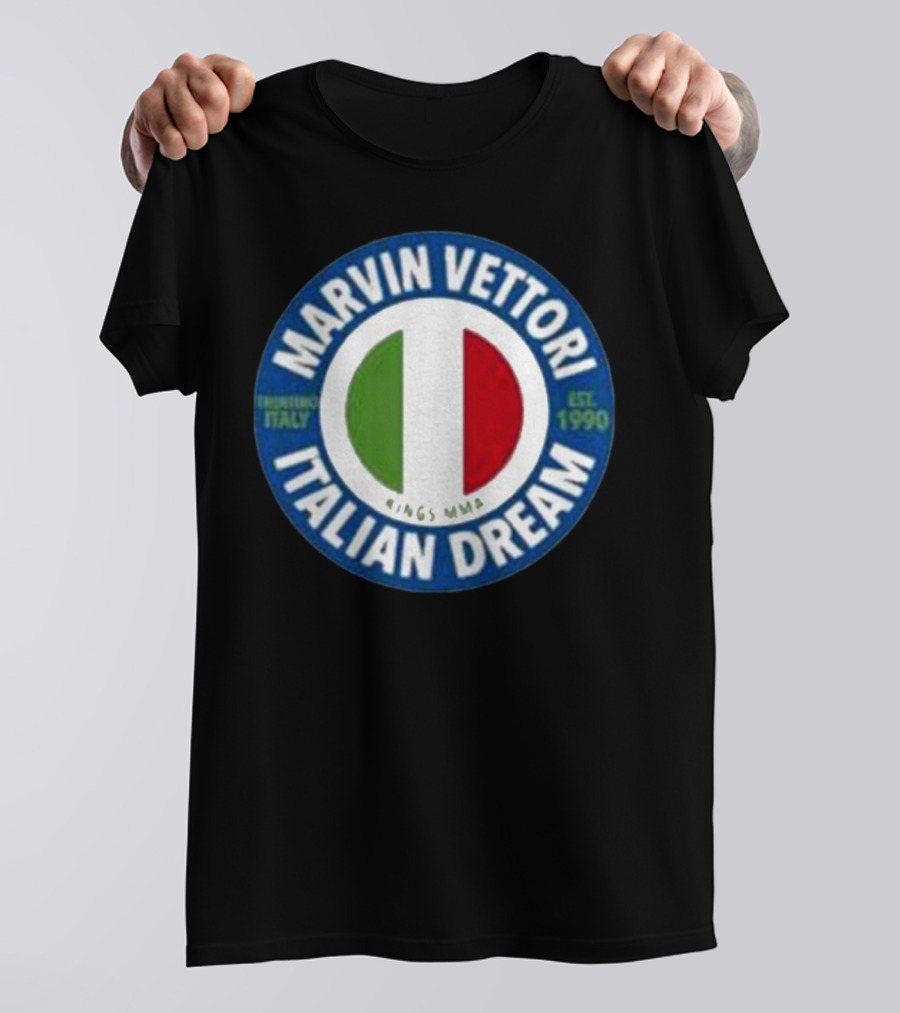 Marvin Vettori Italian Dream Treviso Italy Est. 1990 Rings MMA T-Shirt
