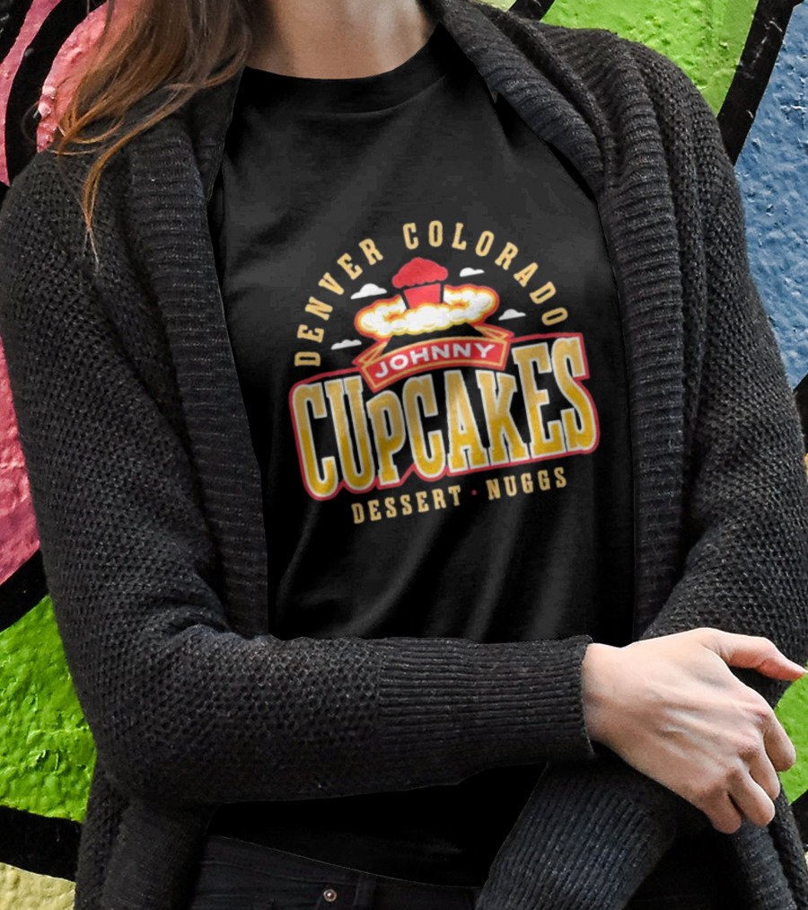 Denver Colorado Johnny Cupcakes Dessert Nuggs T-Shirt