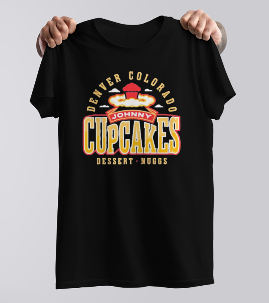 Denver Colorado Johnny Cupcakes Dessert Nuggs T-Shirt