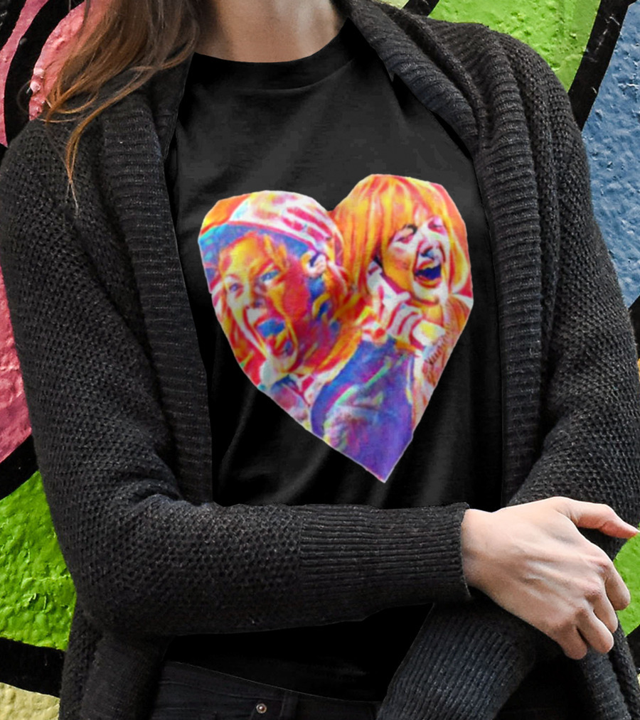 Vintage Movie Scream Drew Barrymore Heart Shaped T-Shirt