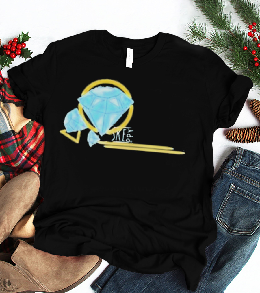 Skeppy Merchandise Geo Diamond Sketch Artist Signature T-Shirt