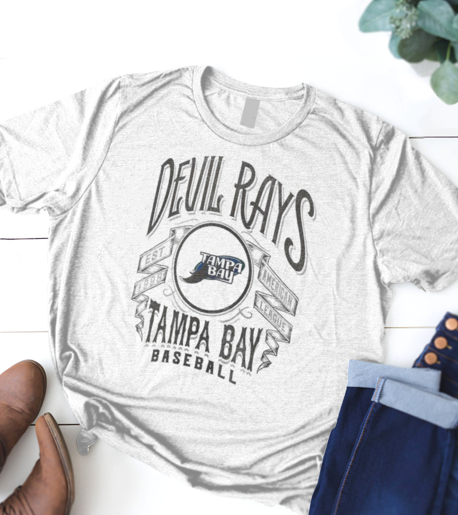 Devil Rays Tampa Bay Baseball Darius Rucker Collection Distressed Rock American League T-Shirt