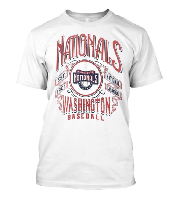 Washington Nationals National League Baseball Est 1901 Rucker Collection Distressed Rock T-Shirt