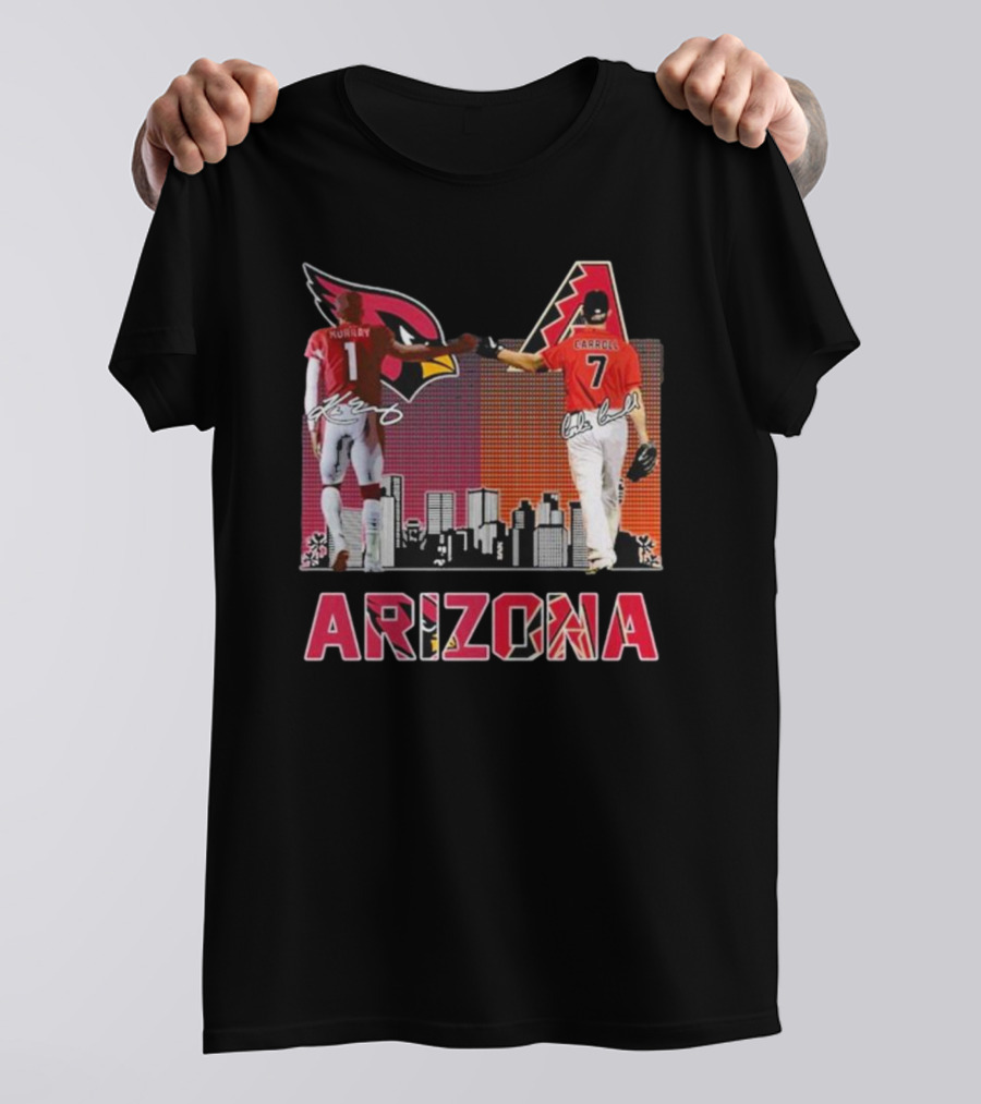 Arizona Cardinals Diamondbacks Kyler Murray And Corbin Carroll Signatures T-Shirt