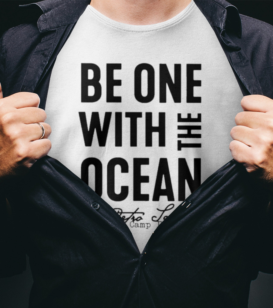 Be One With The Ocean Retro Sailing Camp David T-Shirt
