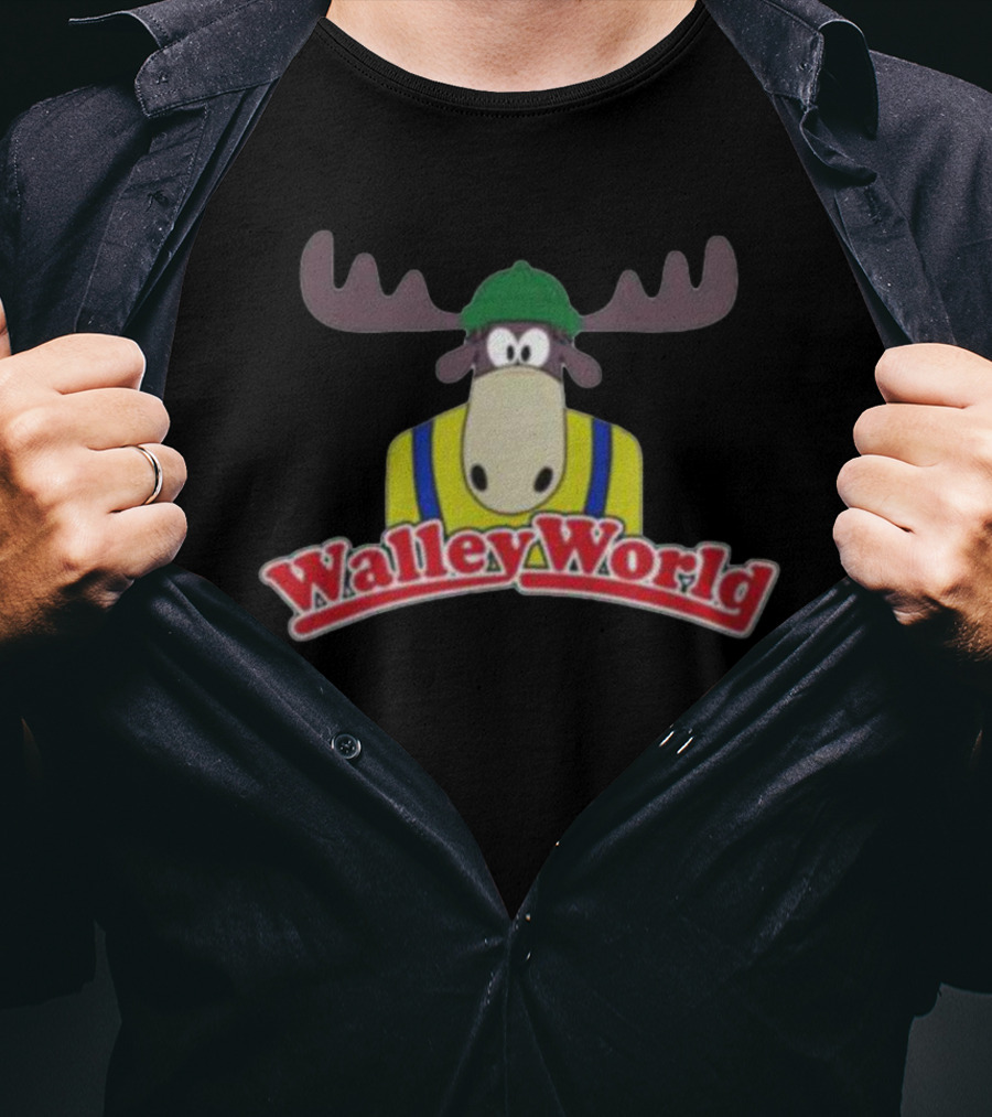 Marty Moose Walley World Mascot Retro Theme Park T-Shirt