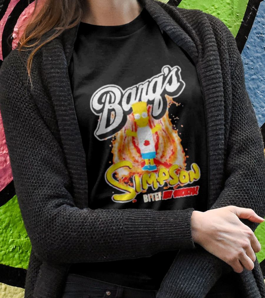 Barg’s Root Beer Bart Simpson Bite My Shorts T-Shirt