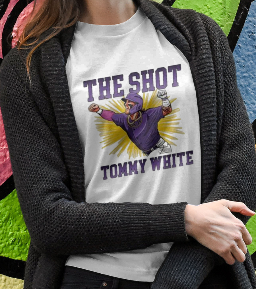 Tommy White The Shot Baseball Celebration Explosion T-Shirt
