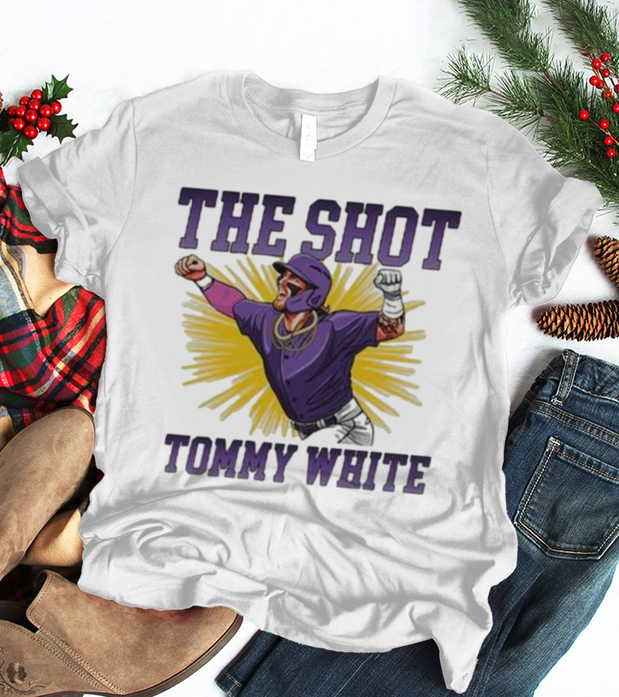 Tommy White The Shot Baseball Celebration Explosion T-Shirt