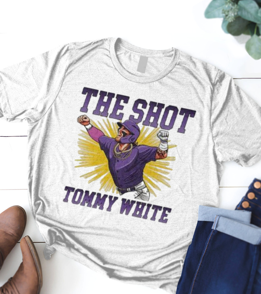 Tommy White The Shot Baseball Celebration Explosion T-Shirt
