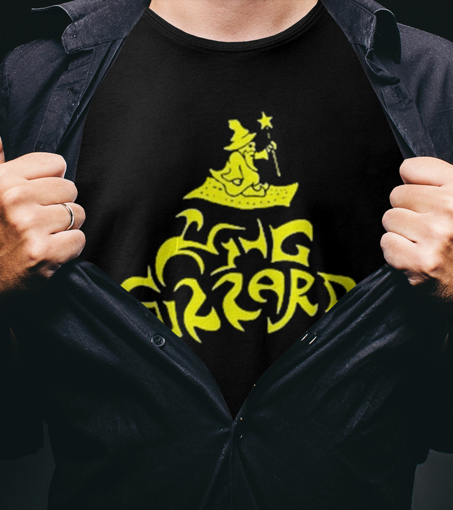 King Gizzard And The Lizard Wizard San Francisco 16 Yellow Wizard On Carpet T-Shirt