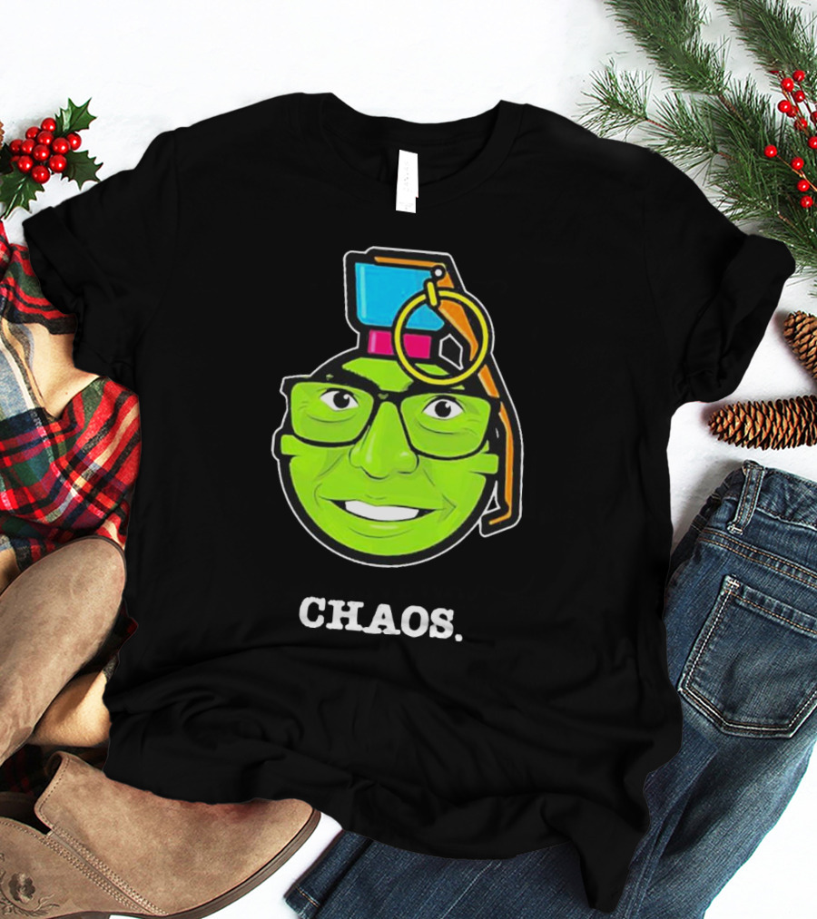 Lebatard And Friends Store Chaos Grenade Icon With Glasses And Smile T-Shirt