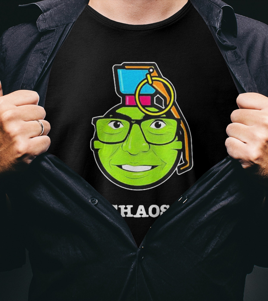 Lebatard And Friends Store Chaos Grenade Icon With Glasses And Smile T-Shirt