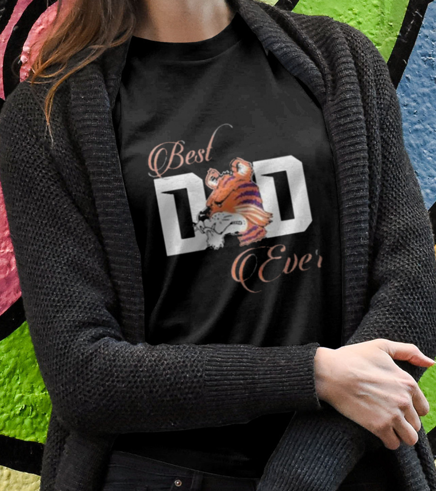 Best Dad Ever Clemson Tigers Football T-Shirt