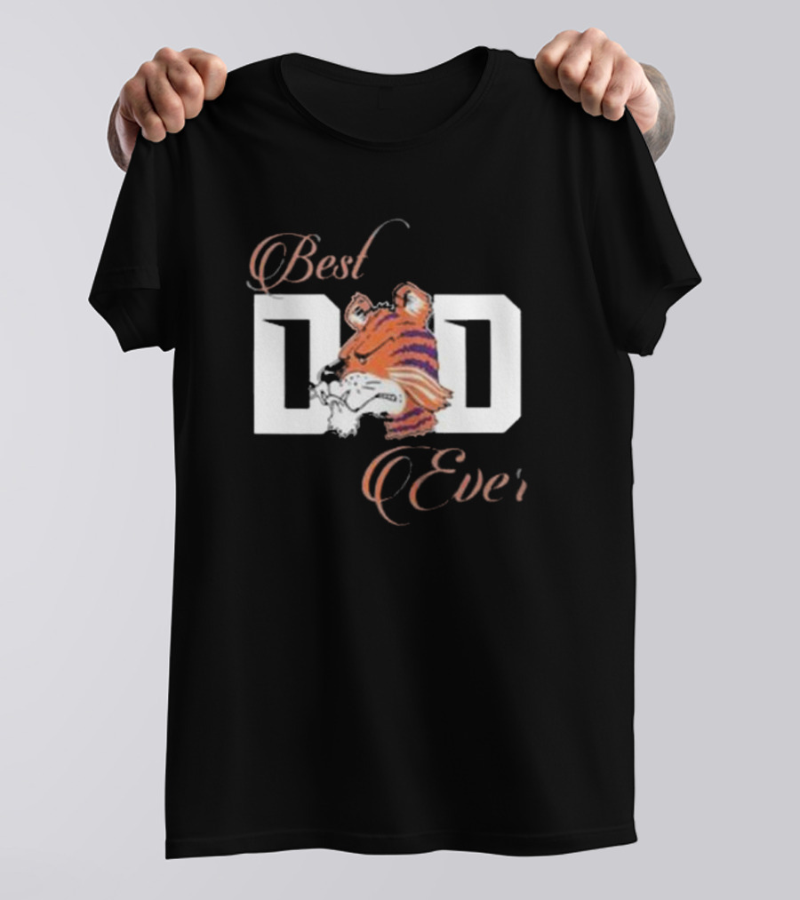 Best Dad Ever Clemson Tigers Football T-Shirt