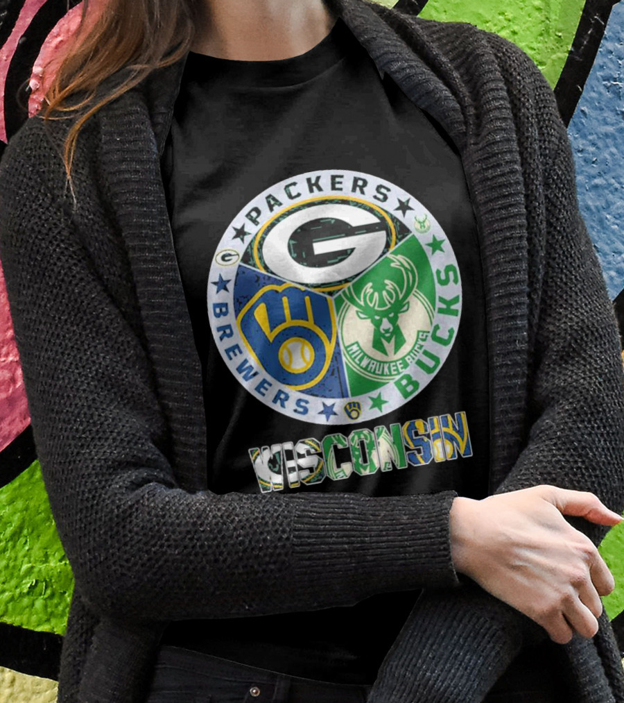 Packers Brewers Milwaukee Bucks Wisconsin T-Shirt