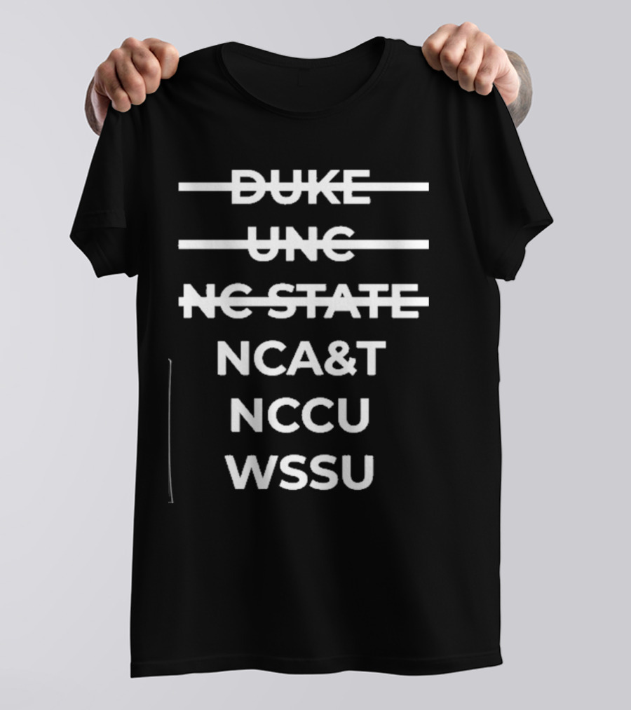 HomecomingSZN Merch NCA&T NCCU WSSU Duke UNC NC State Crossover T-Shirt
