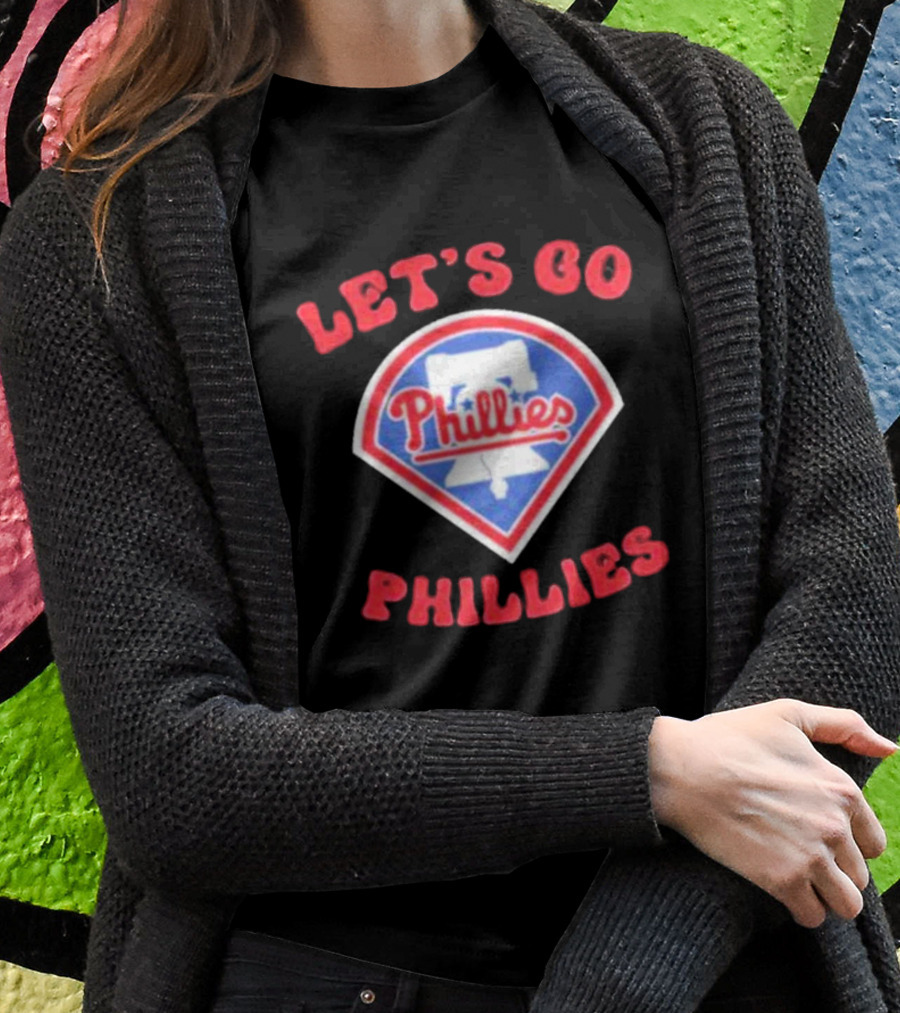Let's Go Phillies Liberty Bell Baseball Team Fan Support T-Shirt