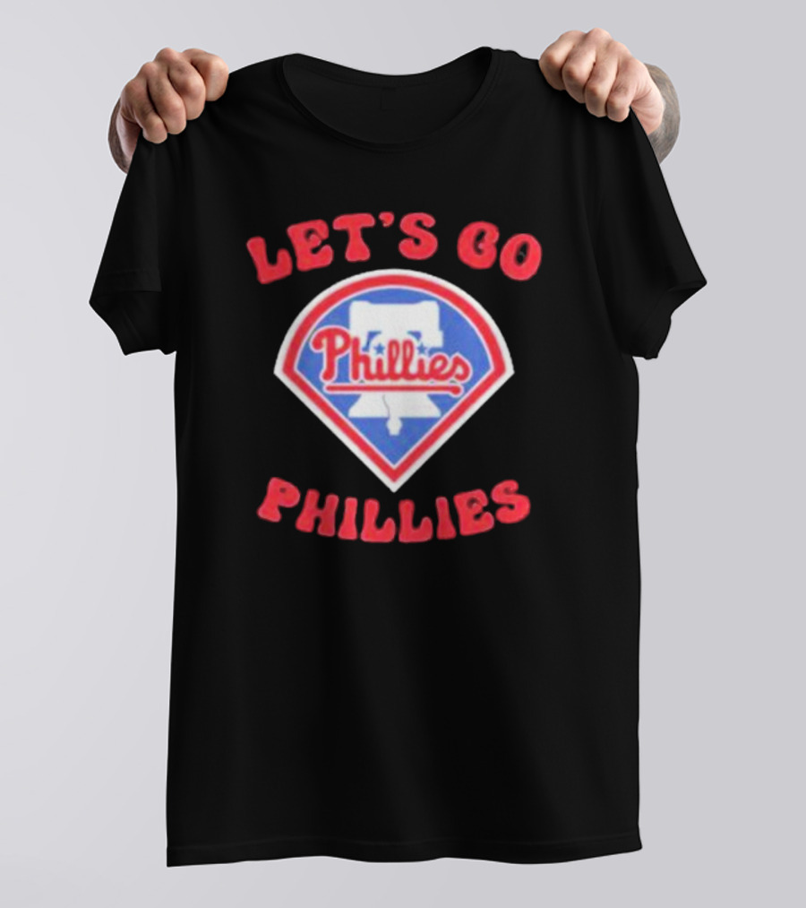 Let's Go Phillies Liberty Bell Baseball Team Fan Support T-Shirt