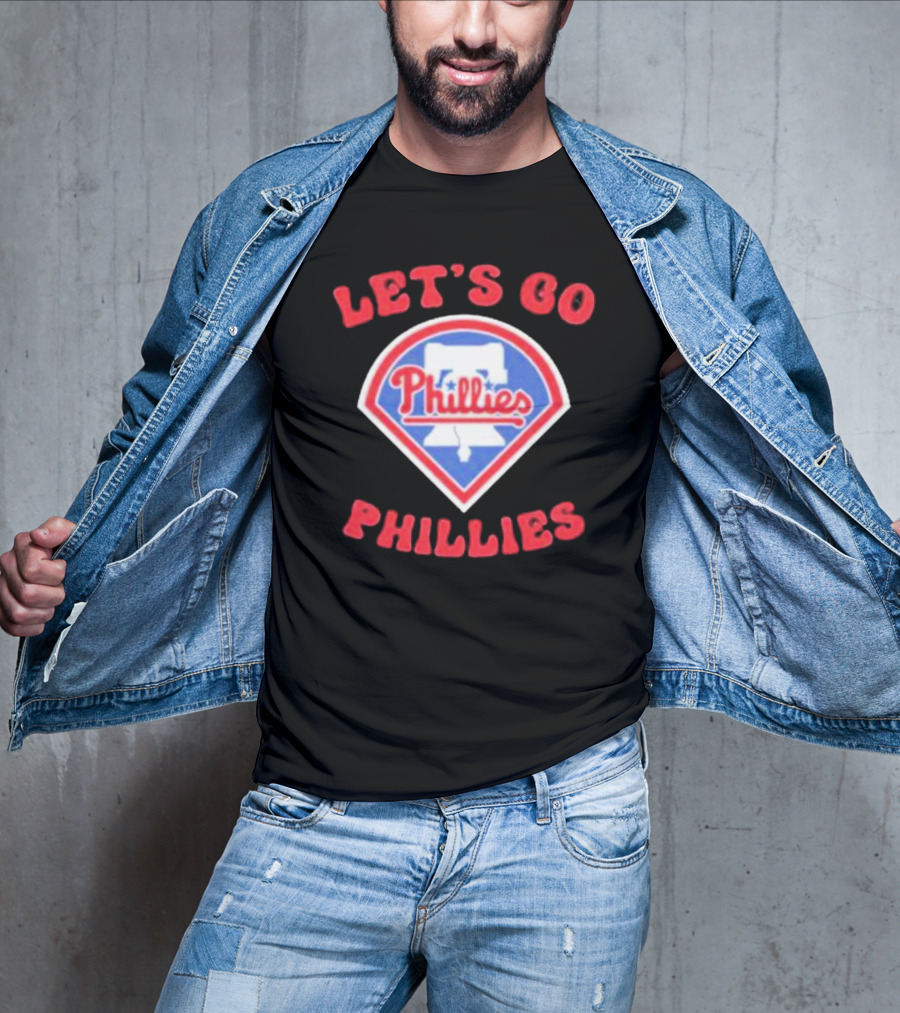Let's Go Phillies Liberty Bell Baseball Team Fan Support T-Shirt