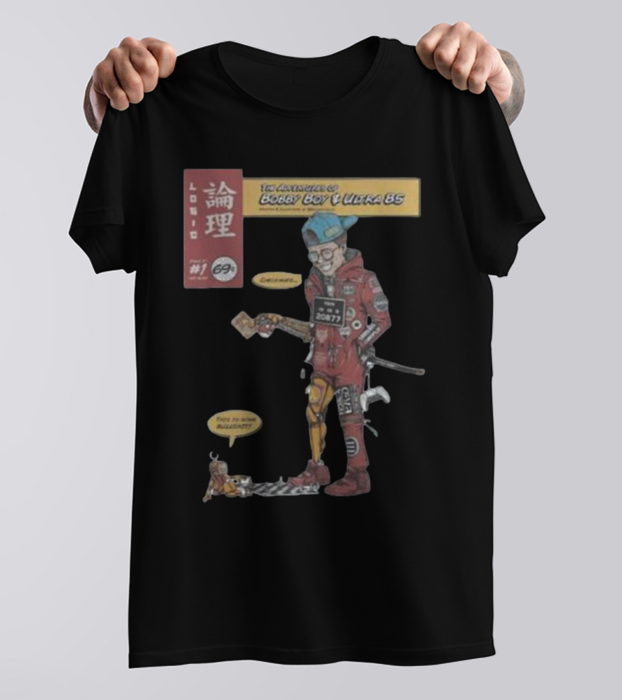 Logic Merch Adventure Of Bobby Boy Ultra 85 Comic Art 2077 T-Shirt