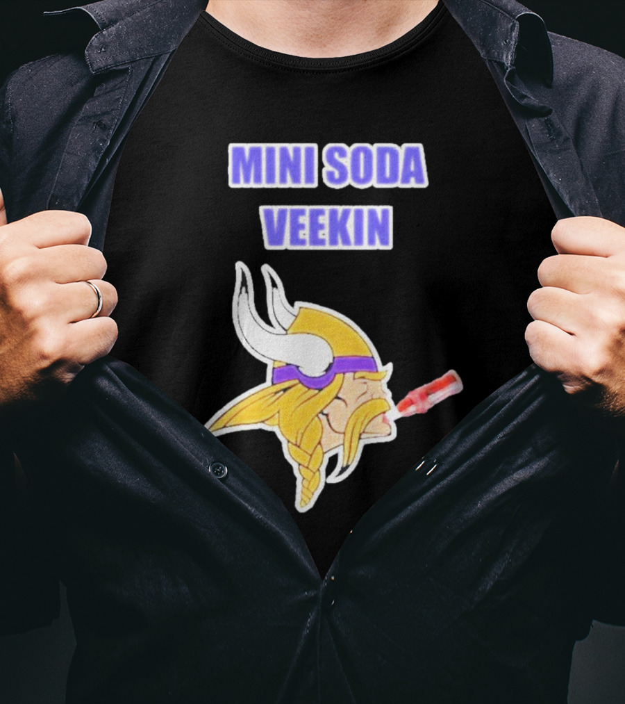 MINI SODA VEEKIN Viking Drinking Soda T-Shirt
