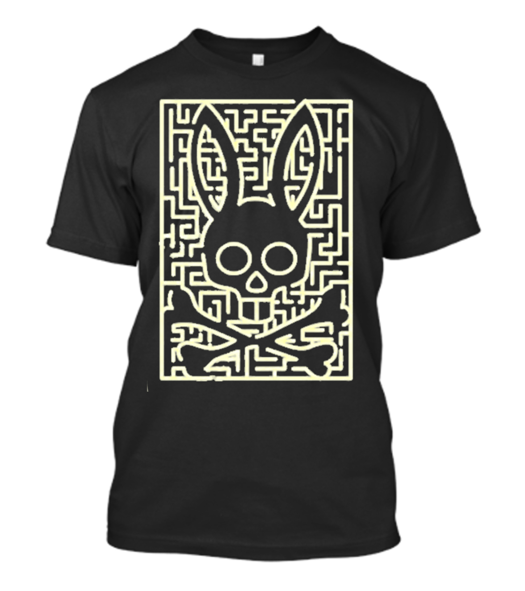 Psycho Bunny Pisani Skull Crossbones Maze T-Shirt