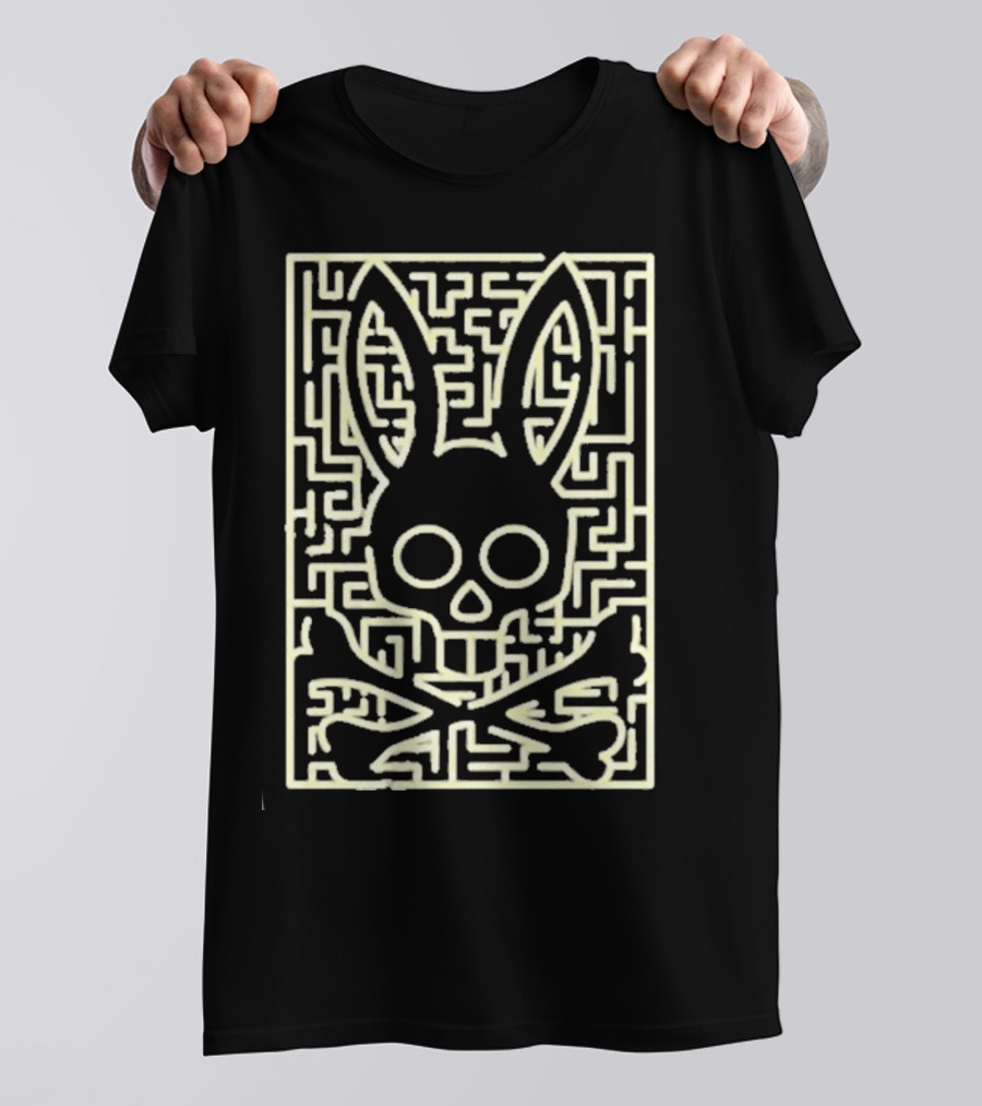 Psycho Bunny Pisani Skull Crossbones Maze T-Shirt