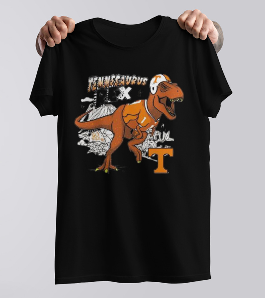 Tennesaurus Rex Football Dinosaur Tennessee Vols T-Shirt