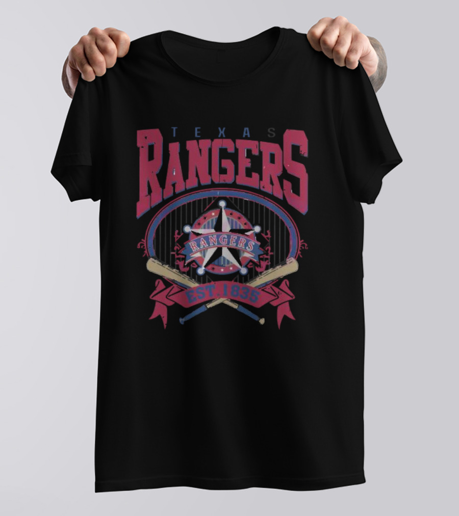 Texas Rangers Baseball Est. 1835 Vintage 90s MLB T-Shirt