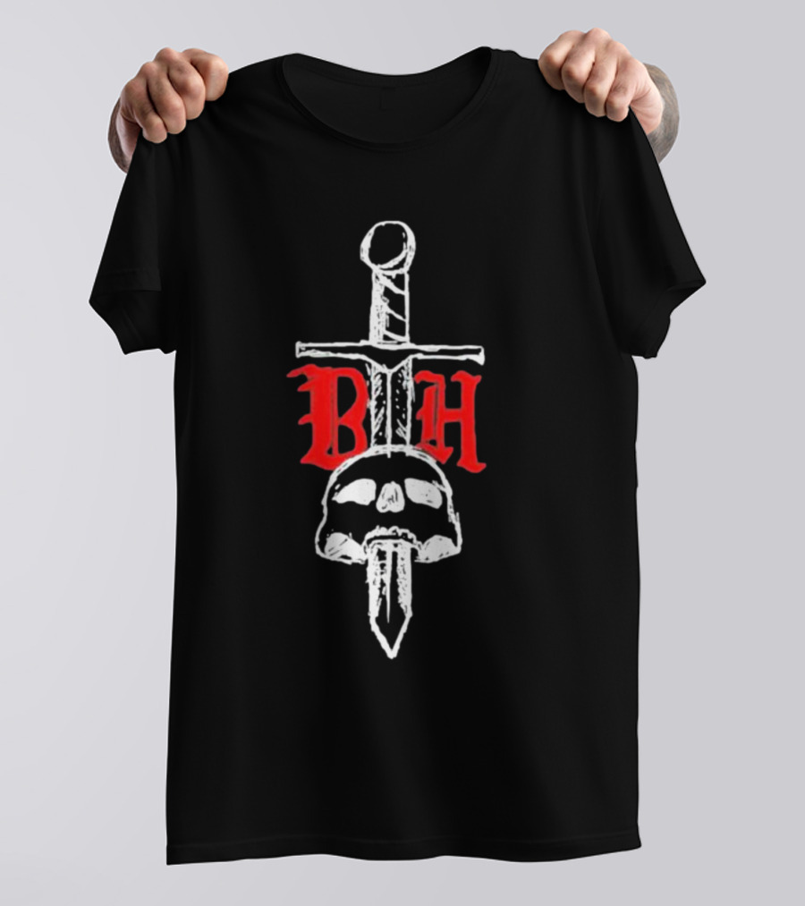 BTH Believe The Hype Skull Dagger T-Shirt