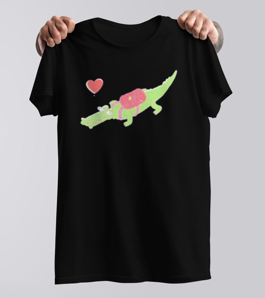 Carter Kench Merch The Carter Crocodile With Heart And Backpack T-Shirt