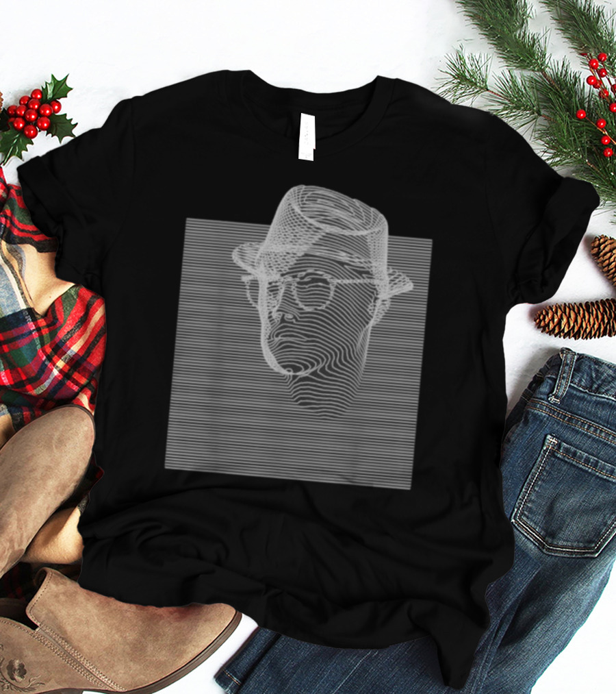 Emerging 3 Contemplation Optical Illusion Hat And Glasses T-Shirt