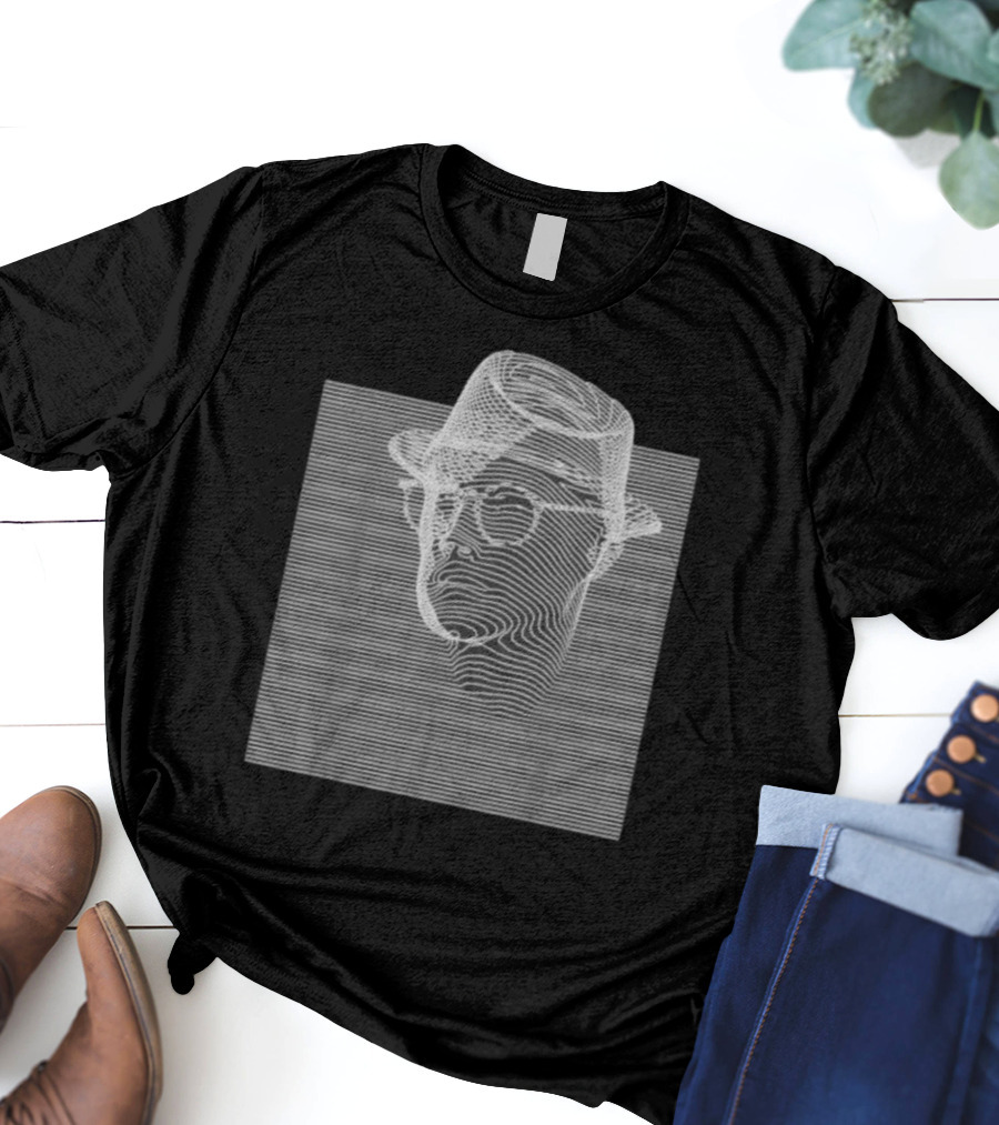 Emerging 3 Contemplation Optical Illusion Hat And Glasses T-Shirt