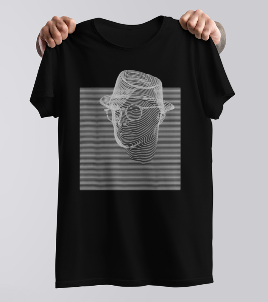 Emerging 3 Contemplation Optical Illusion Hat And Glasses T-Shirt