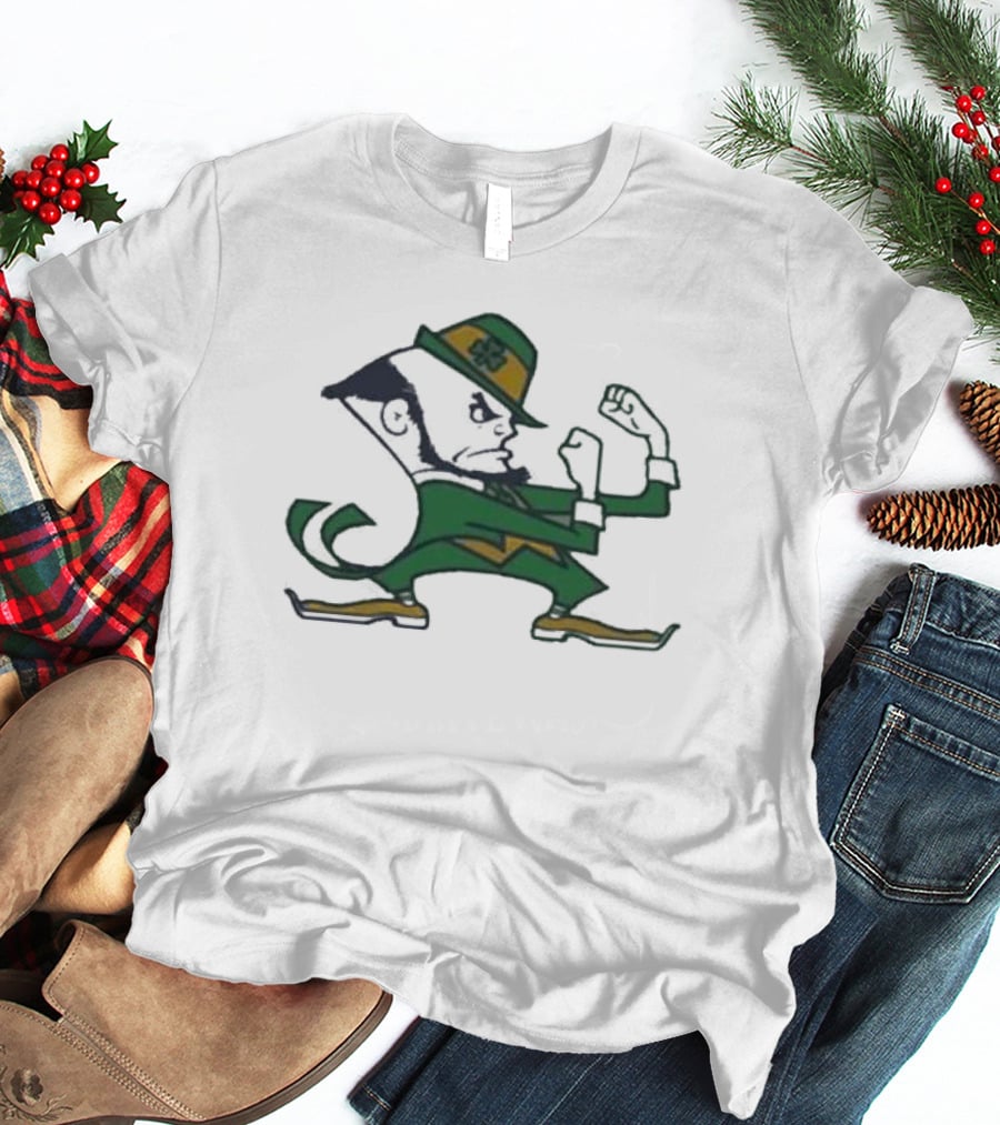 Frank Fleming Notre Dame Fighting Irish Leprechaun Iconic Mascot T-Shirt