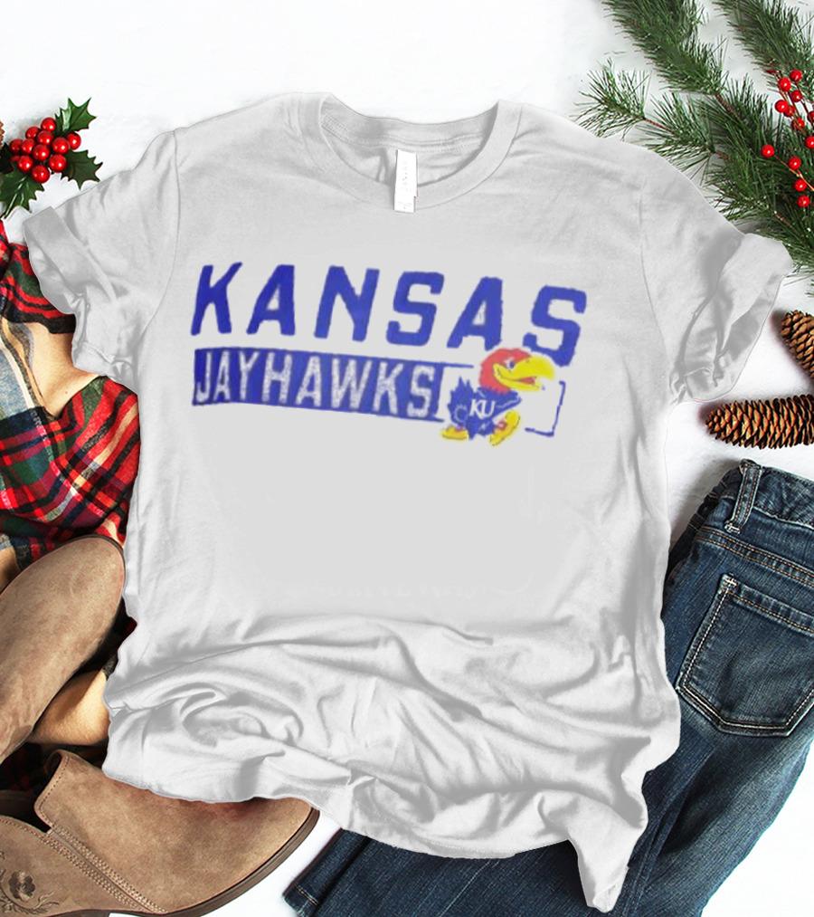 Kansas Jayhawks KU Champion Slate Impact Knockout T-Shirt