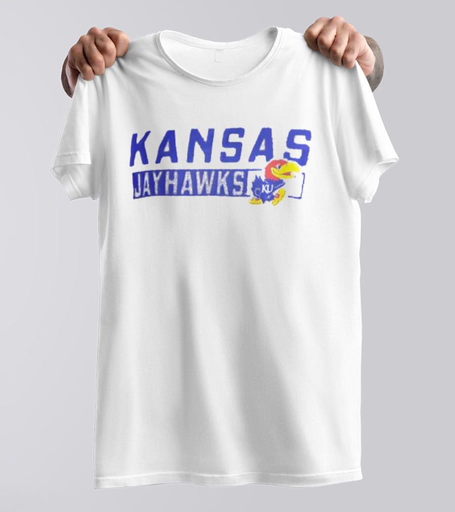 Kansas Jayhawks KU Champion Slate Impact Knockout T-Shirt