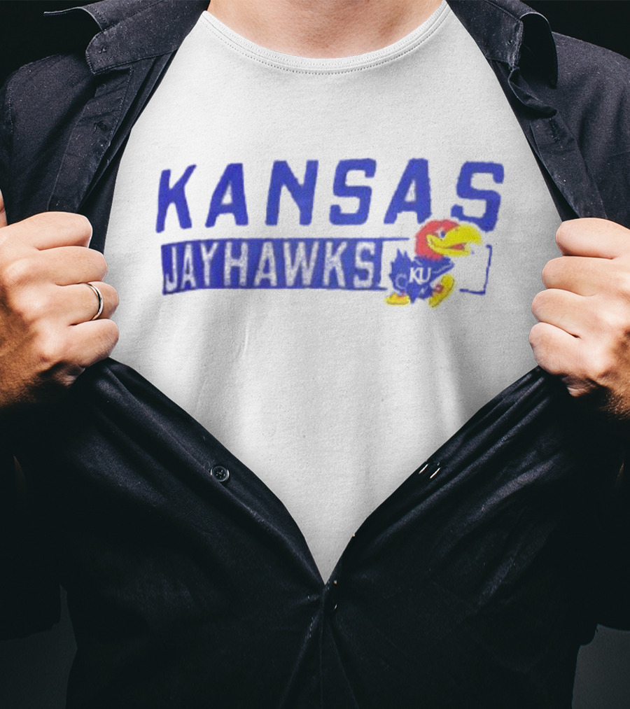 Kansas Jayhawks KU Champion Slate Impact Knockout T-Shirt