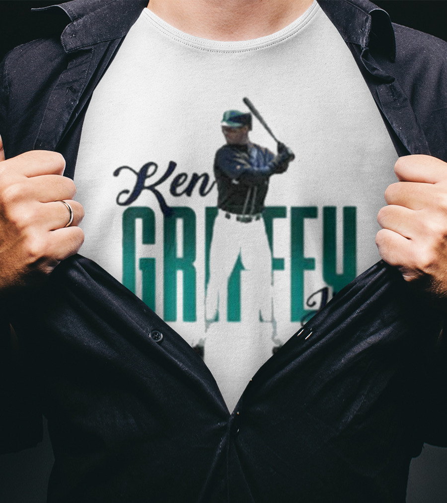Ken Griffey Jr Seattle Mariners Iconic Baseball Legend T-Shirt
