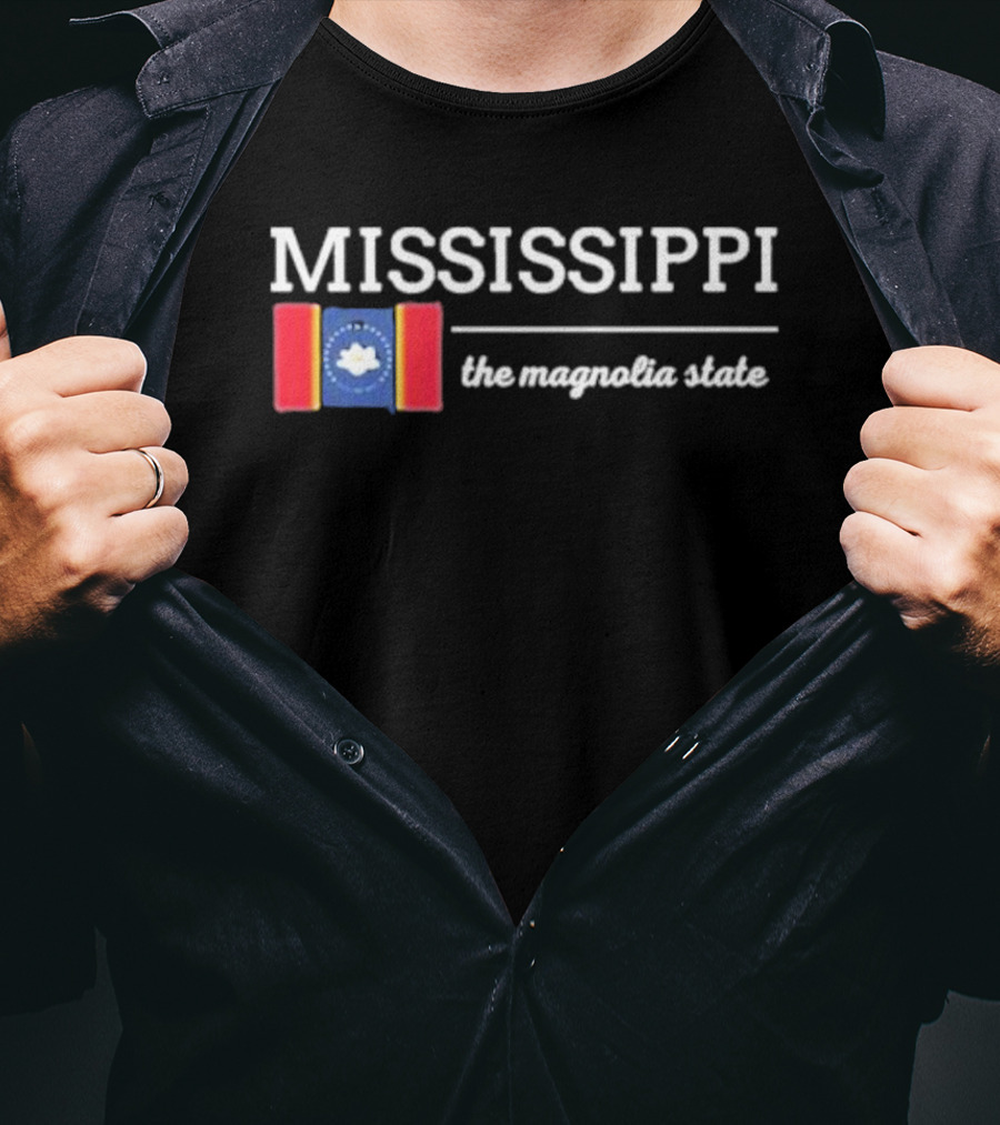 MISSISSIPPI The Magnolia State Flag T-Shirt