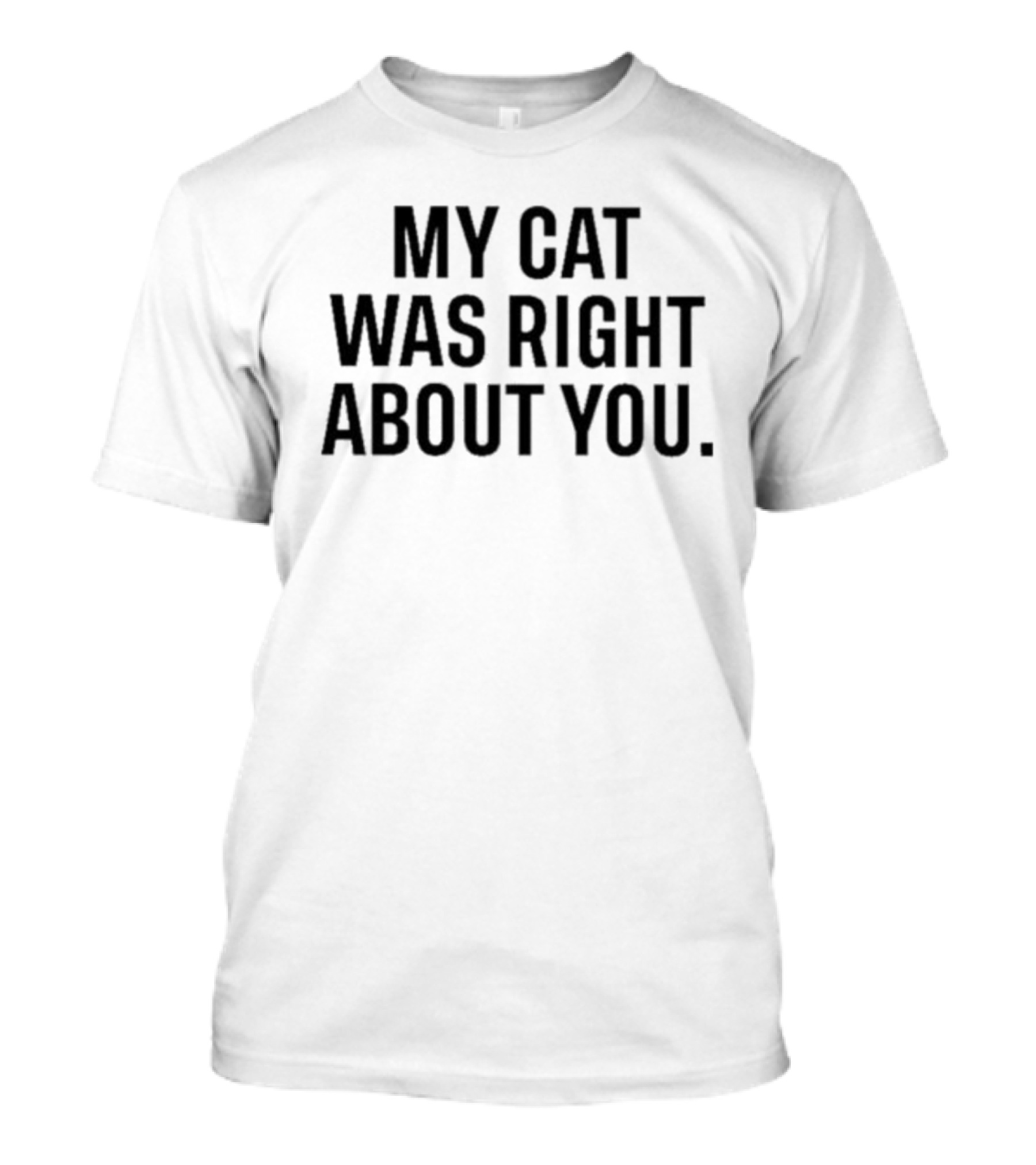 My Cat Was Right About You Purrfect Wisdom T-Shirt