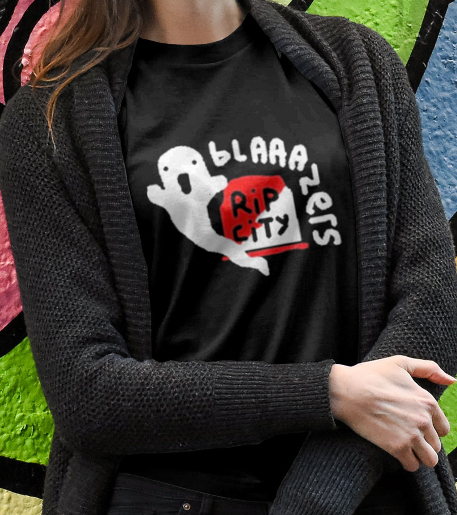 Rip City Blaaazers Ghost And Tombstone T-Shirt
