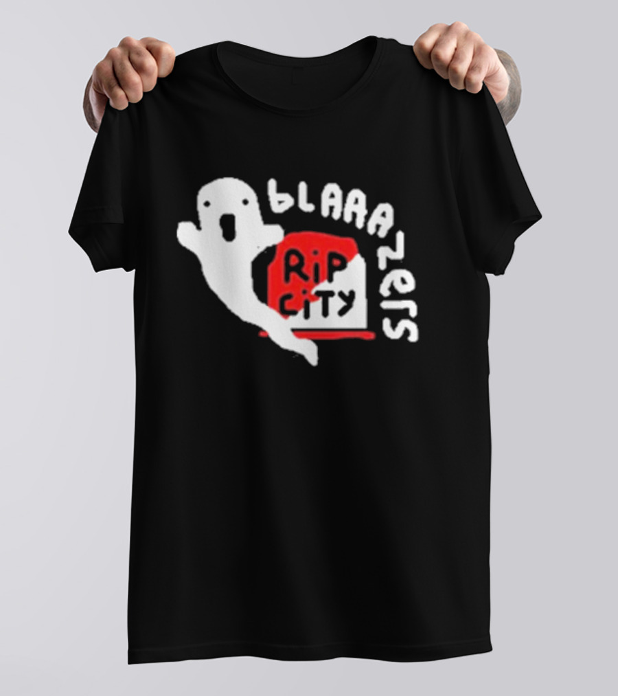 Rip City Blaaazers Ghost And Tombstone T-Shirt