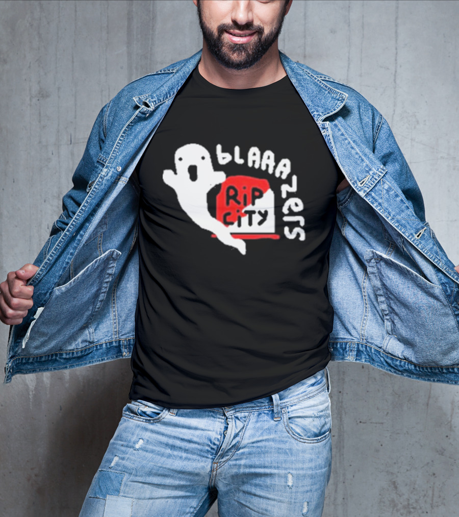 Rip City Blaaazers Ghost And Tombstone T-Shirt