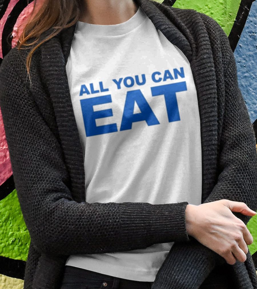 Sappy All You Can Eat Blue Letters T-Shirt