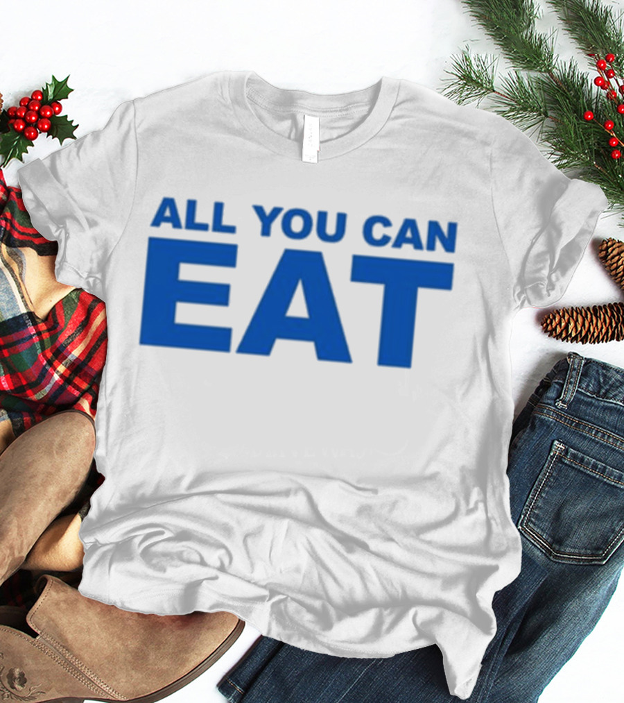 Sappy All You Can Eat Blue Letters T-Shirt