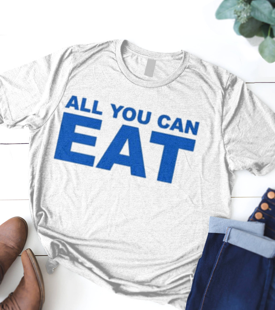 Sappy All You Can Eat Blue Letters T-Shirt