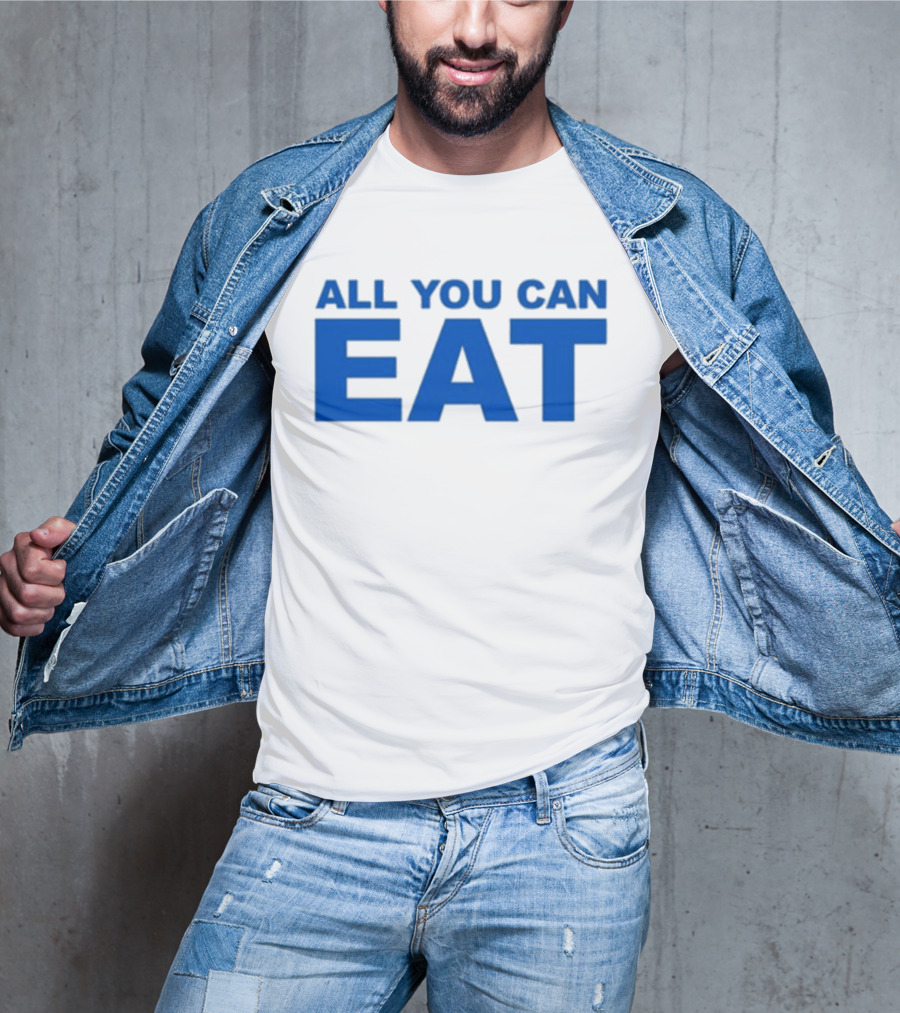 Sappy All You Can Eat Blue Letters T-Shirt