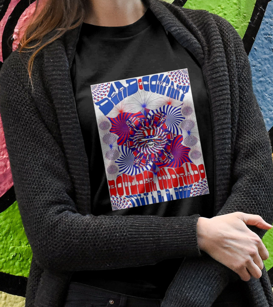 Bad Company Boulder Colorado 2002 Psychedelic Pattern T-Shirt